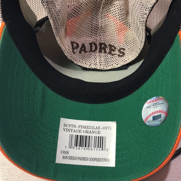 San Diego Padres MLB Cooperstown Vintage Orange Closer Mesh SnapBack Cap Hat SD - Picture 5 of 5